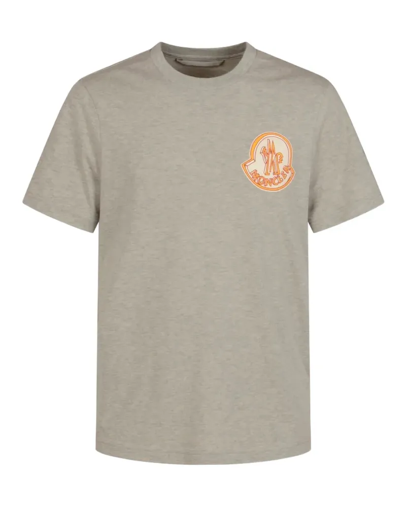Moncler crewneck graphic-print cotton T-shirt - Grau Grau