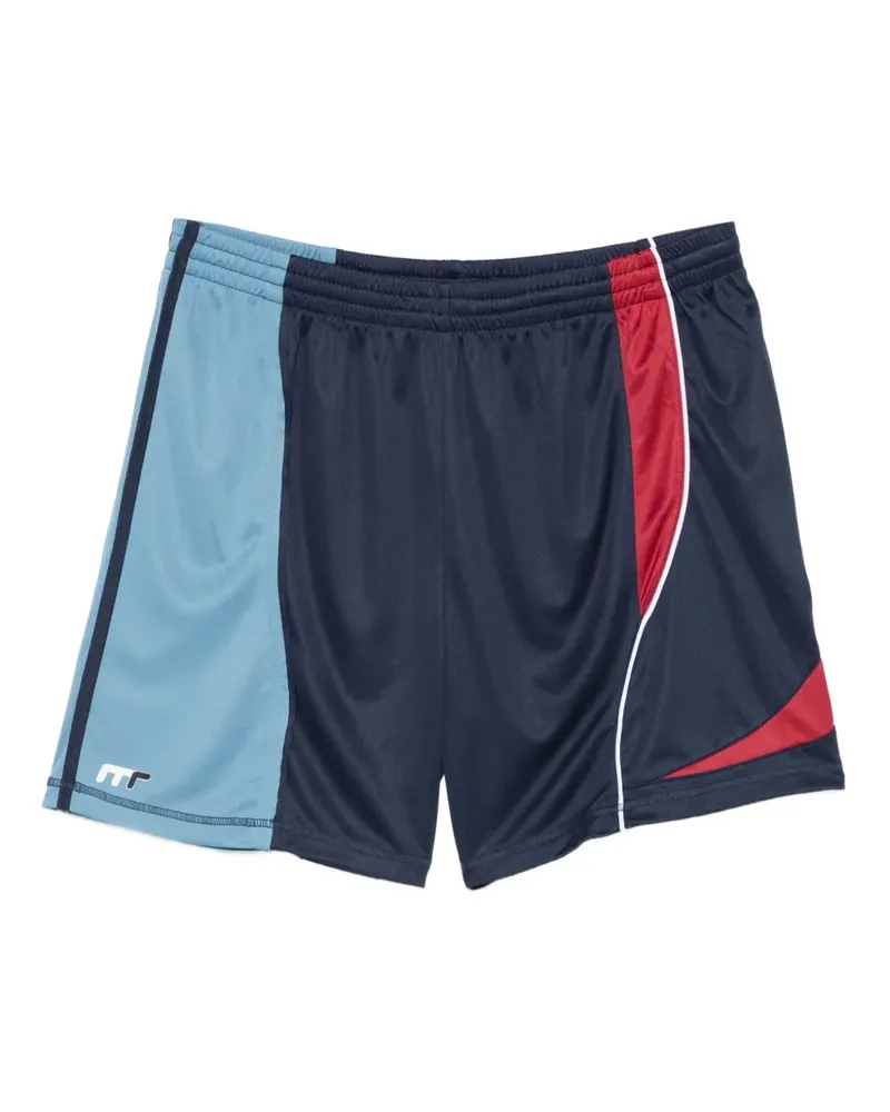 Martine Rose Fußballshorts mit Einsätzen - Blau Blau