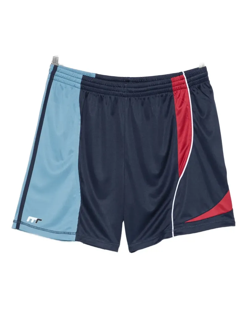Martine Rose Fußballshorts mit Einsätzen - Blau Blau
