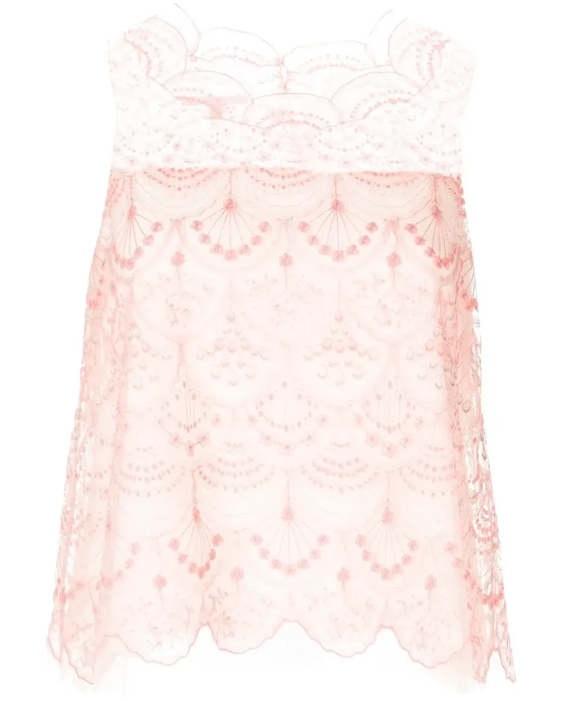SHIATZY CHEN Top mit Spitze - Rosa Rosa