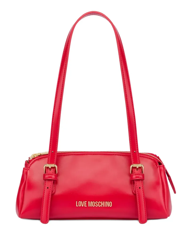 Moschino Schultertasche mit Schnalle - Rot Rot