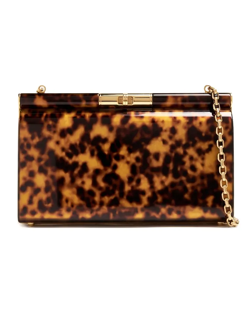 Dolce & Gabbana medium Marlene chain-strap clutch - Braun Braun
