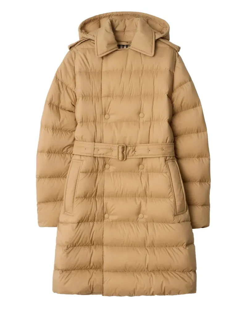 Burberry Doppelreihiger Steppmantel - Nude Nude