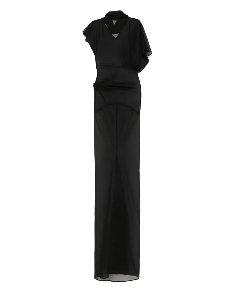 Rick Owens Lilies Lilith Maxikleid - Schwarz Schwarz