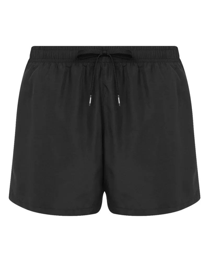 Moschino Badeshorts mit Logo-Print - Schwarz Schwarz