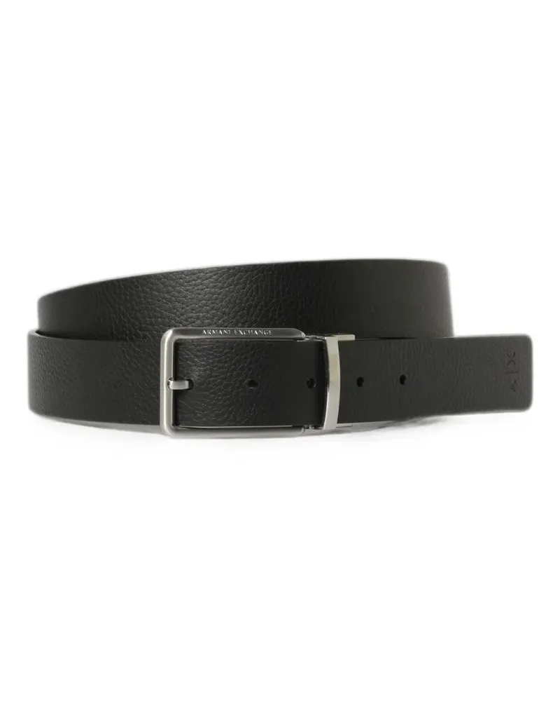 Emporio Armani reversible leather belt - Schwarz Schwarz