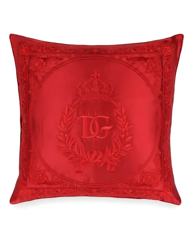 Dolce & Gabbana Mikado Kissen aus Seide (60cm x 60cm) - Rot Rot