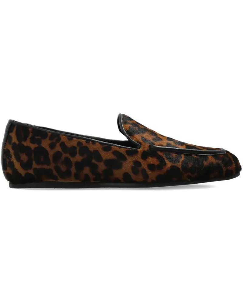 Stuart Weitzman Lee Loafer mit Leoparden-Print - Braun Braun
