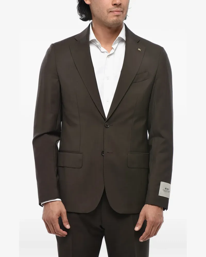 Corneliani CC Collection single-breasted notch-lapel suit - Braun Braun
