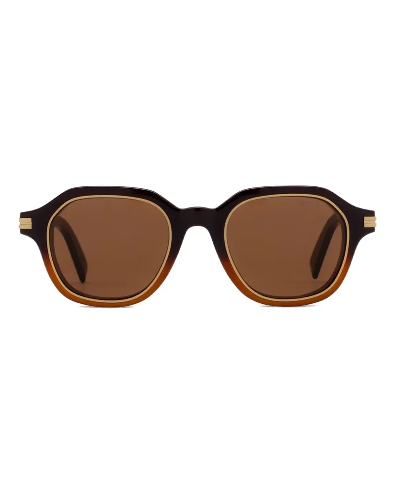 Ermenegildo Zegna Geometrische Sonnenbrille - Braun Braun