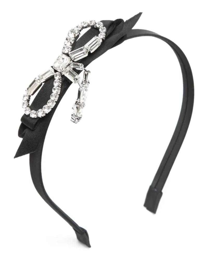 Jimmy Choo Haarreif mit Kristallen - Schwarz Schwarz