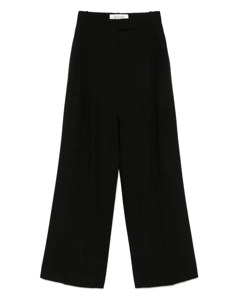 Róhe Hose aus Wolle - Schwarz Schwarz