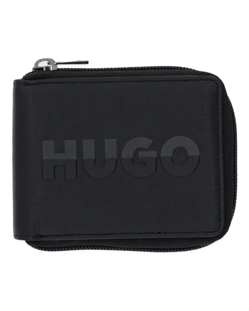 HUGO BOSS logo-embossed wallet - Schwarz Schwarz