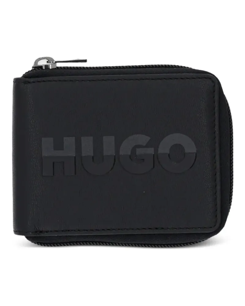 HUGO BOSS logo-embossed wallet - Schwarz Schwarz