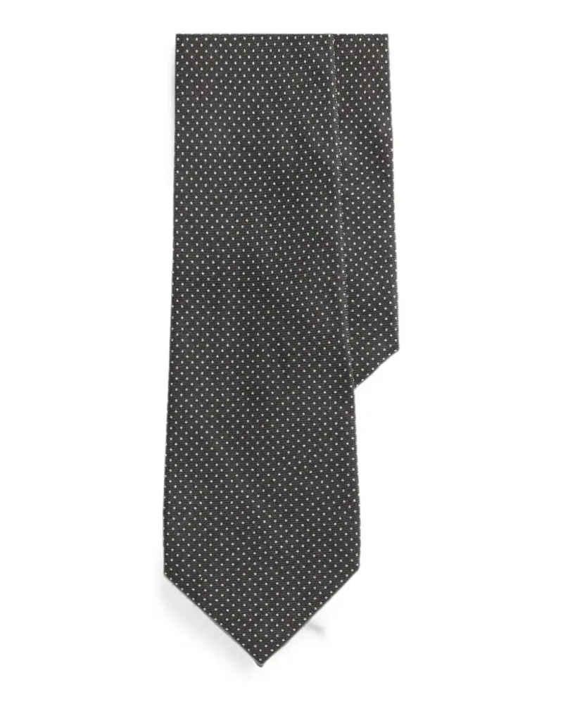 Ralph Lauren Krawatte mit Polka Dots - Grau Grau