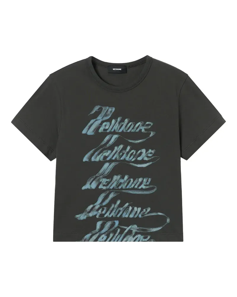 WE 11 DONE printed T-shirt - Grau Grau