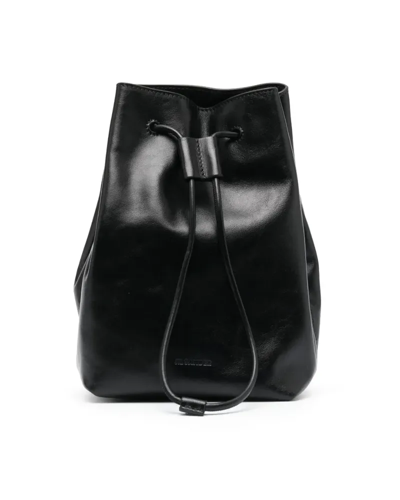 Jil Sander Kuriertasche mit Kordelzug - Schwarz Schwarz