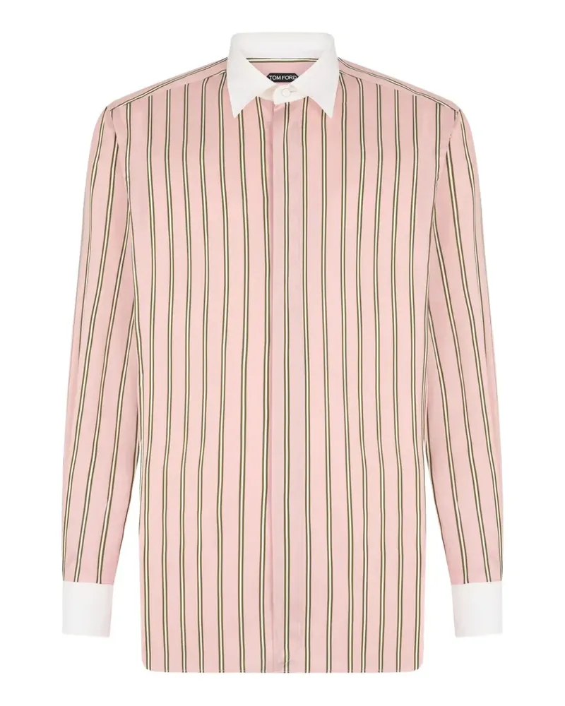 Tom Ford Gestreiftes Hemd - Rosa Rosa