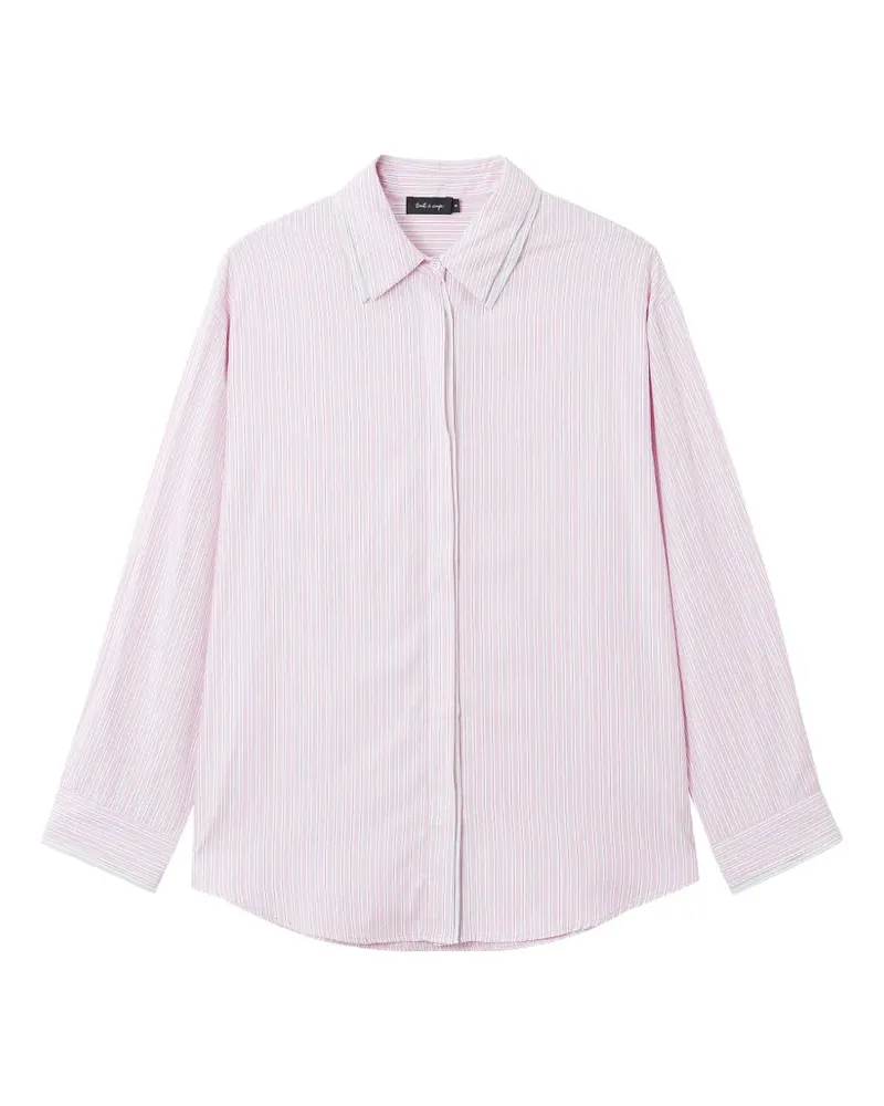 Tout a Coup Gestreiftes Hemd - Rosa Rosa