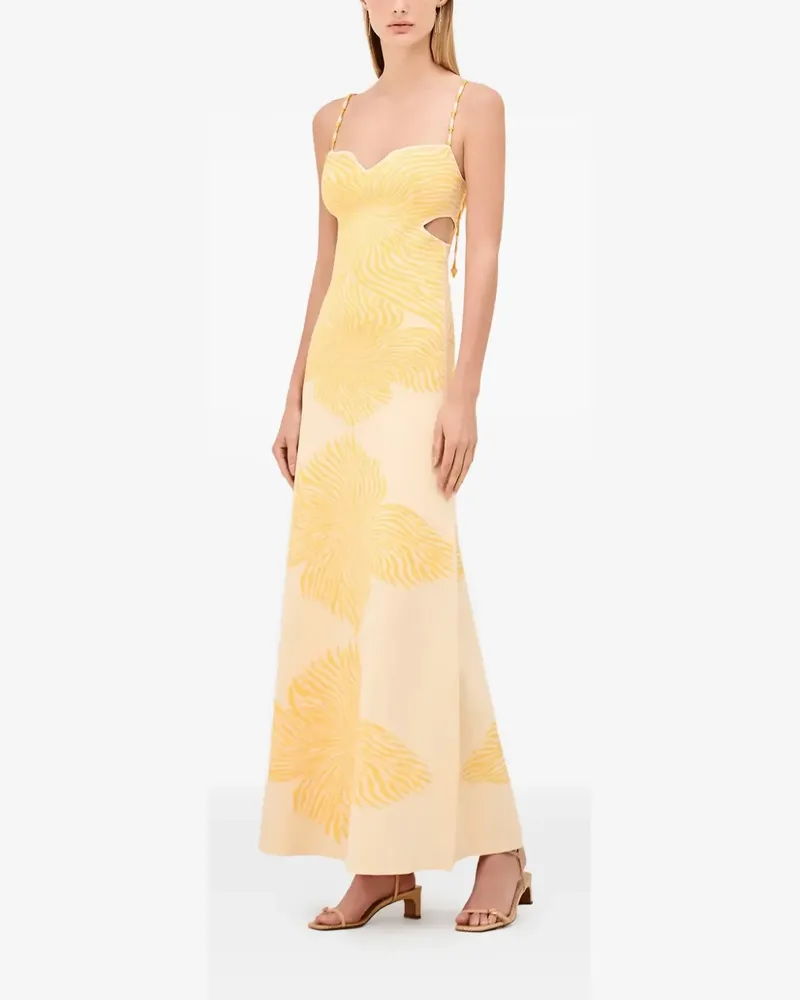 Alexis Kleid mit Blumenprint - Nude Nude