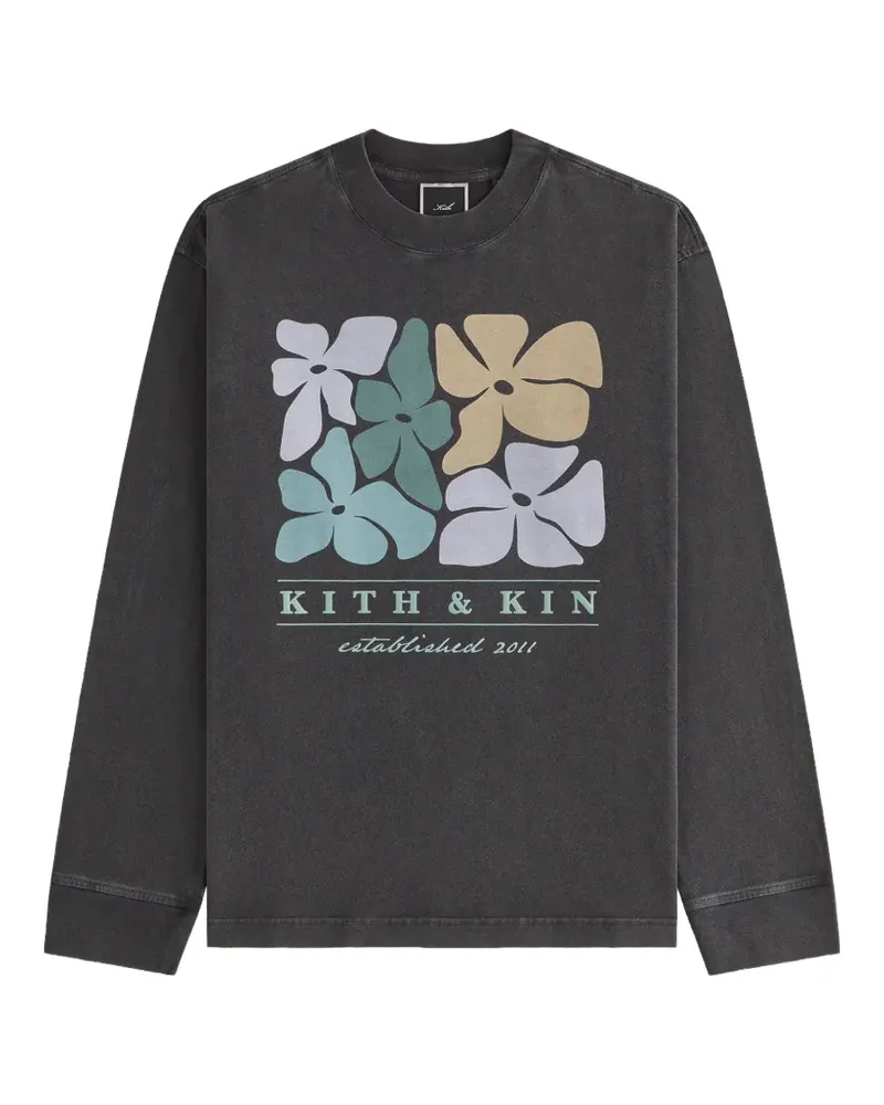 KITH Sonoma Sweatshirt mit Blumenprint - Schwarz Schwarz