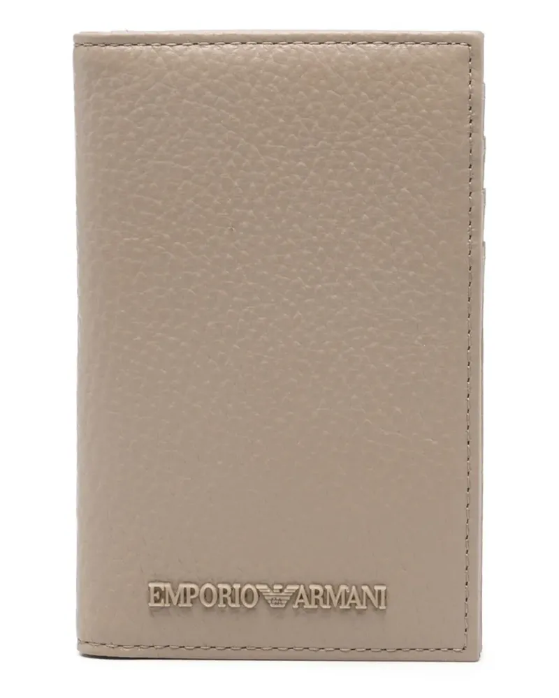Emporio Armani Portemonnaie mit Logo - Nude Nude
