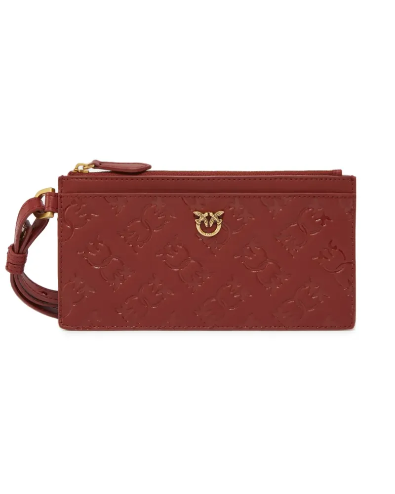 Pinko Portemonnaie mit Monogramm-Prägung - Rot Rot