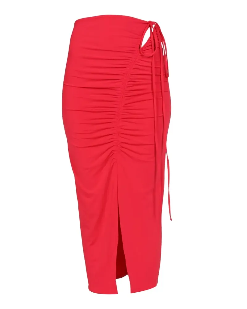 Self-Portrait Jersey skirt - Rot Rot