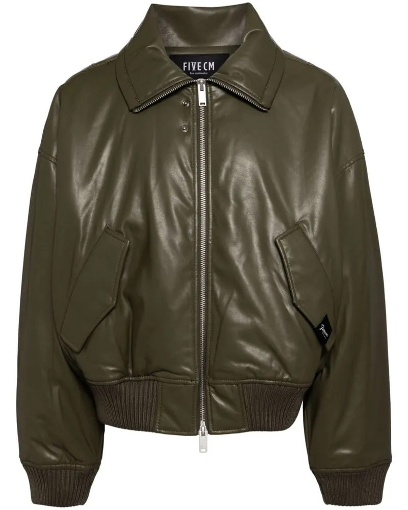 FIVE CM Jacke aus Faux-Leder - Grün Grün