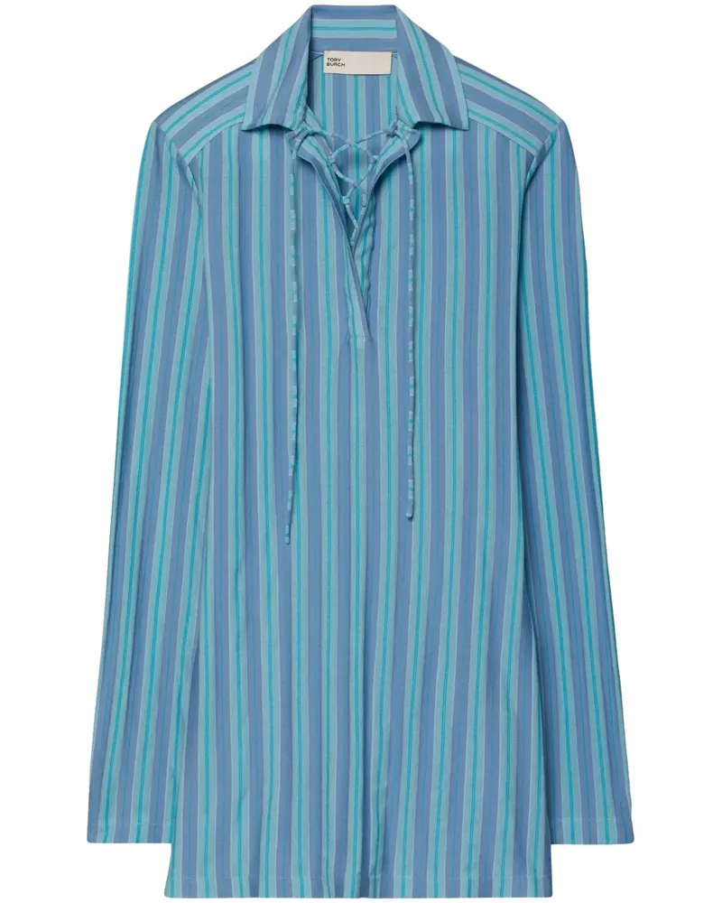 Tory Burch Gestreifte Tunika - Blau Blau