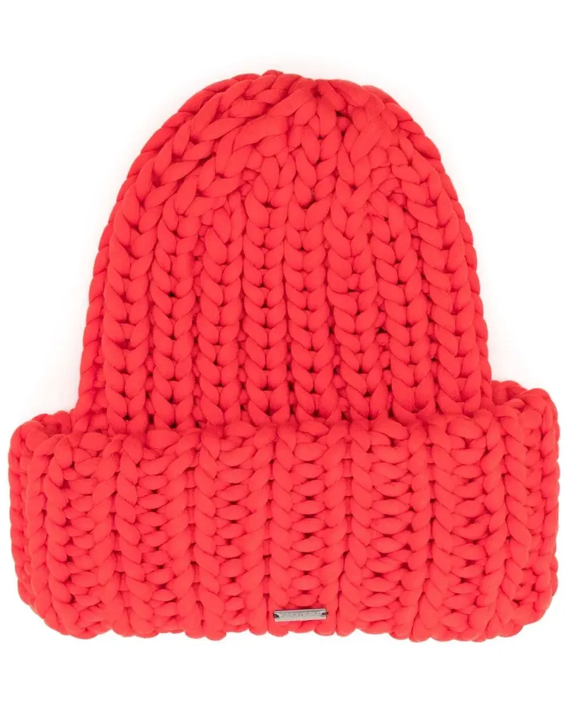 Dsquared2 Gerippte Beanie - Orange Orange