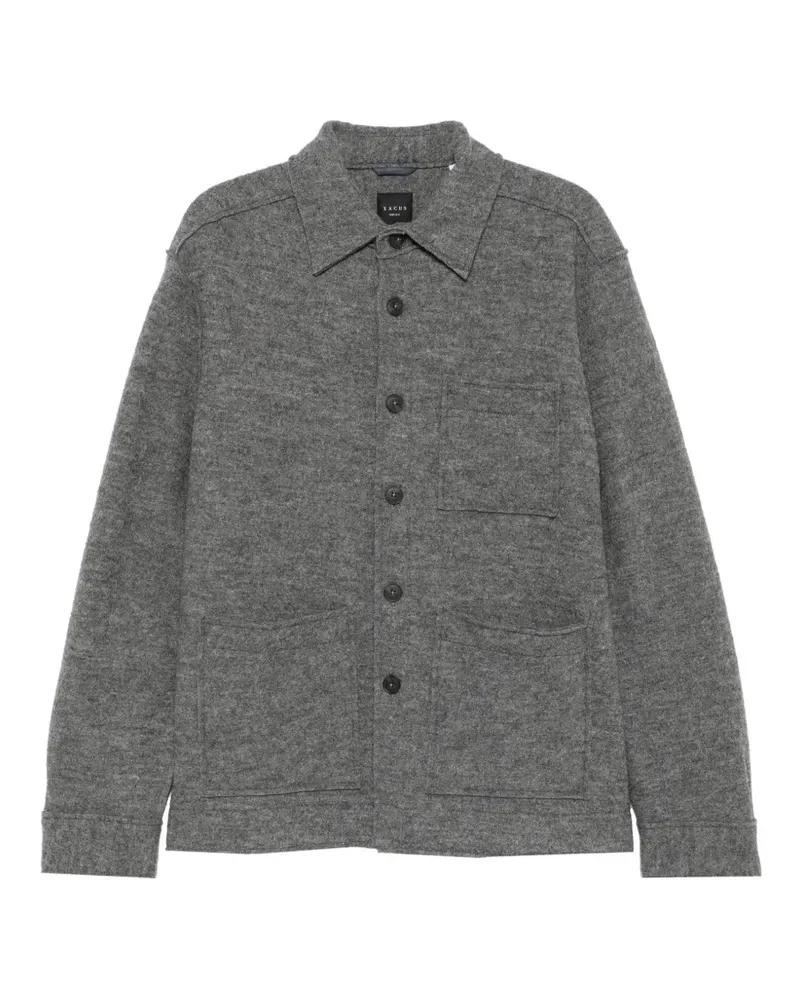 XACUS Hemdjacke aus Schurwolle - Grau Grau