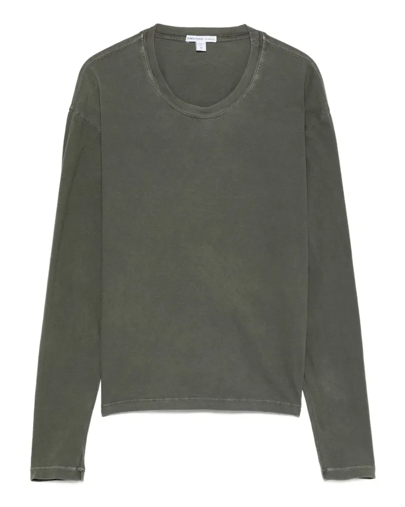 James Perse Klassisches Langarmshirt - Grau Grau