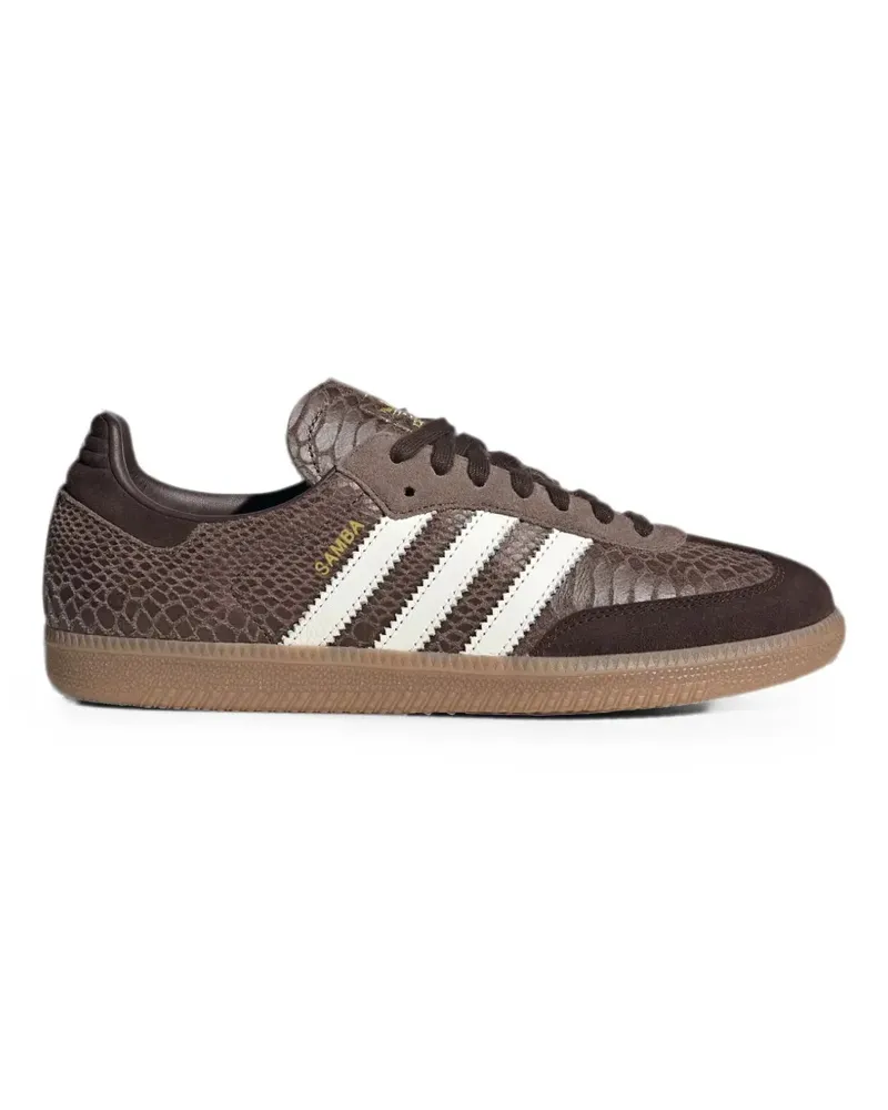 adidas Samba snakeskin-effect sneakers - Braun Braun