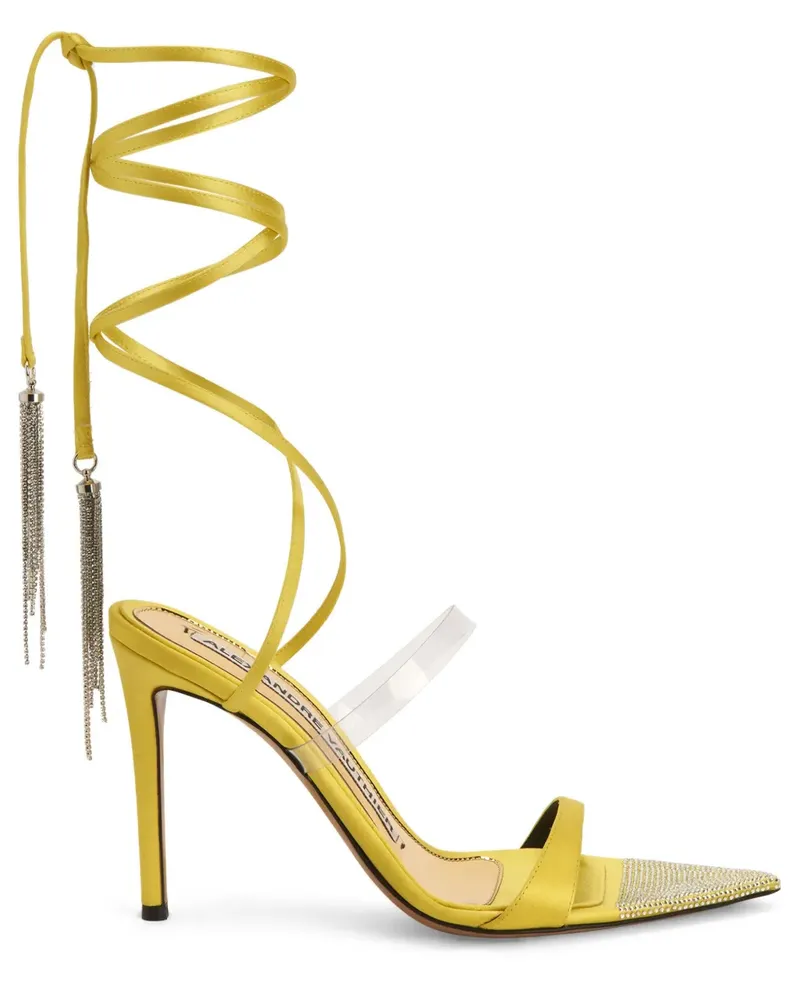 Alexandre Vauthier Sandalen mit Knöchelriemen 105mm - Gelb Gelb