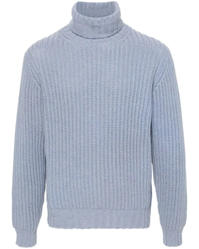 Dell'oglio Kaschmirpullover mit Rollkragen Blau