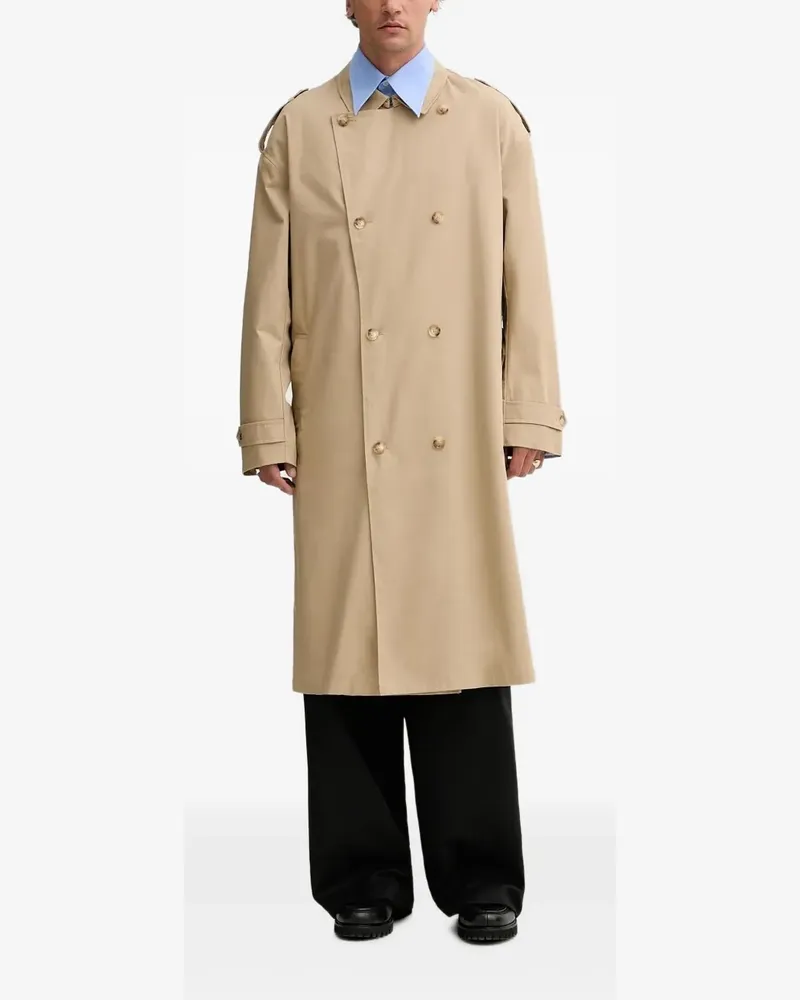 LES DEUX Miles Trenchcoat mit Gürtel - Nude Nude