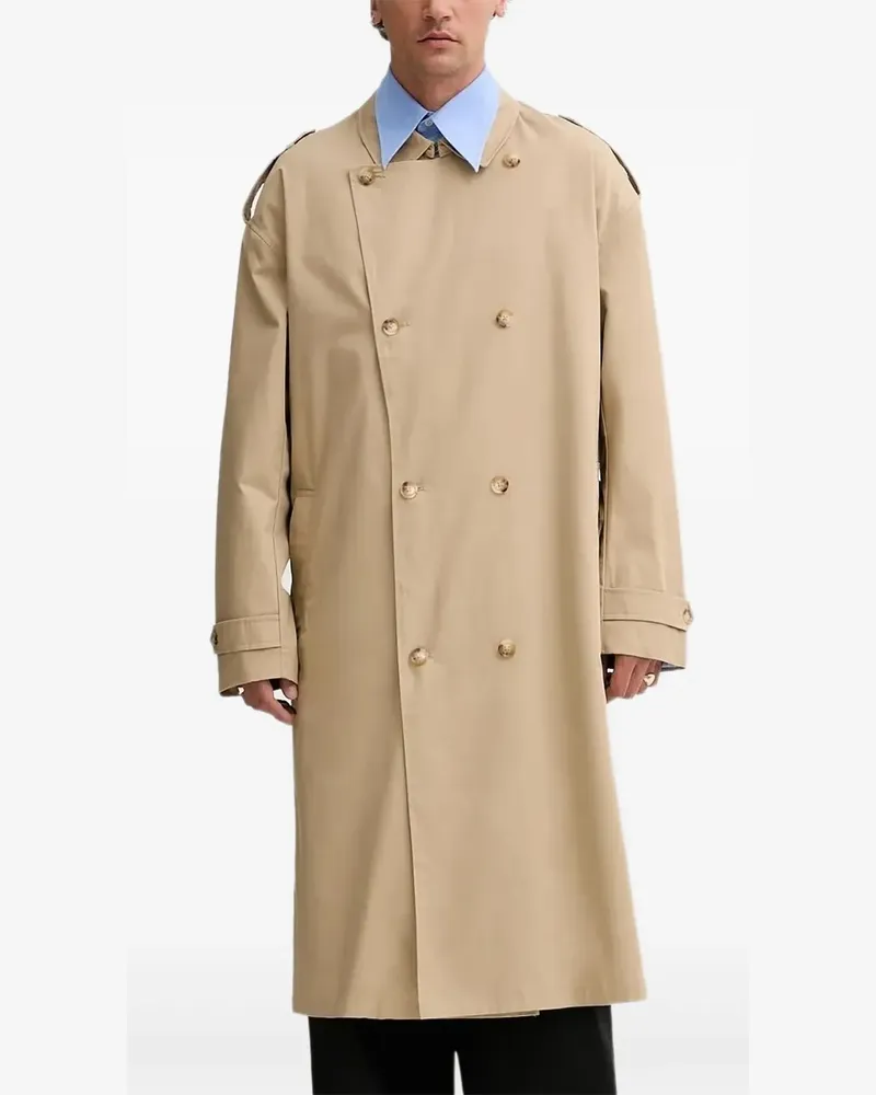 LES DEUX Miles Trenchcoat mit Gürtel - Nude Nude