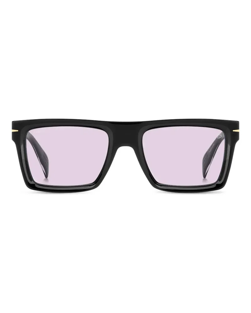 EYEWEAR by DAVID BECKHAM Sonnenbrille mit eckigem Gestell - Schwarz Schwarz