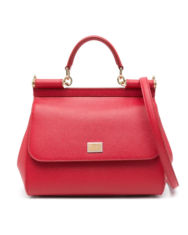 Dolce & Gabbana Große Sicily Handtasche - Rot Rot