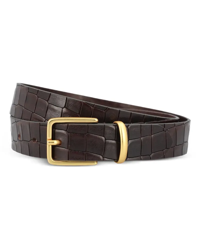 Tagliatore Gürtel in Kroko-Optik - Braun Braun