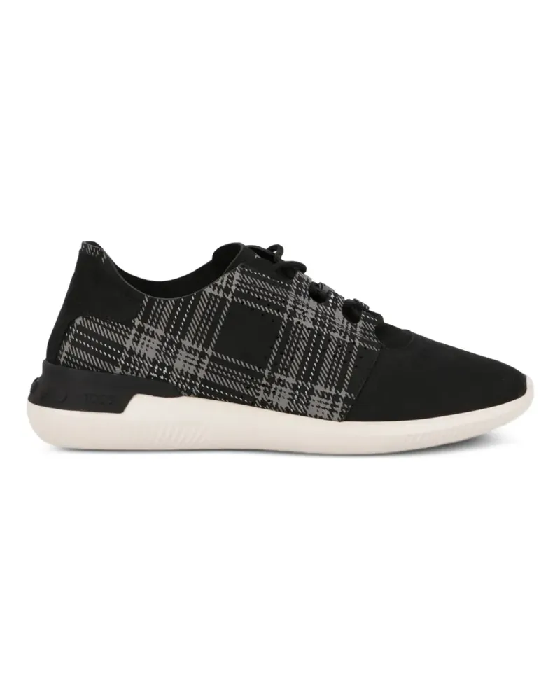 TOD'S check-print sneakers - Schwarz Schwarz