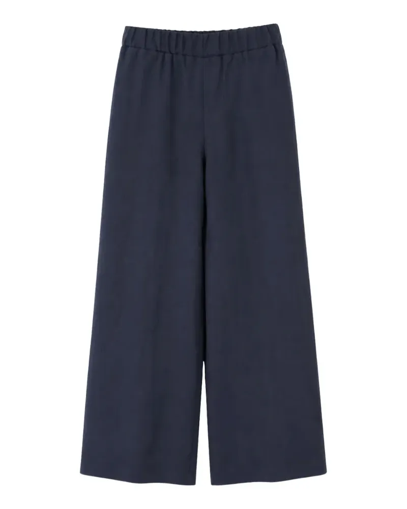 Gran Sasso elasticated-waist wide-leg trousers - Blau Blau