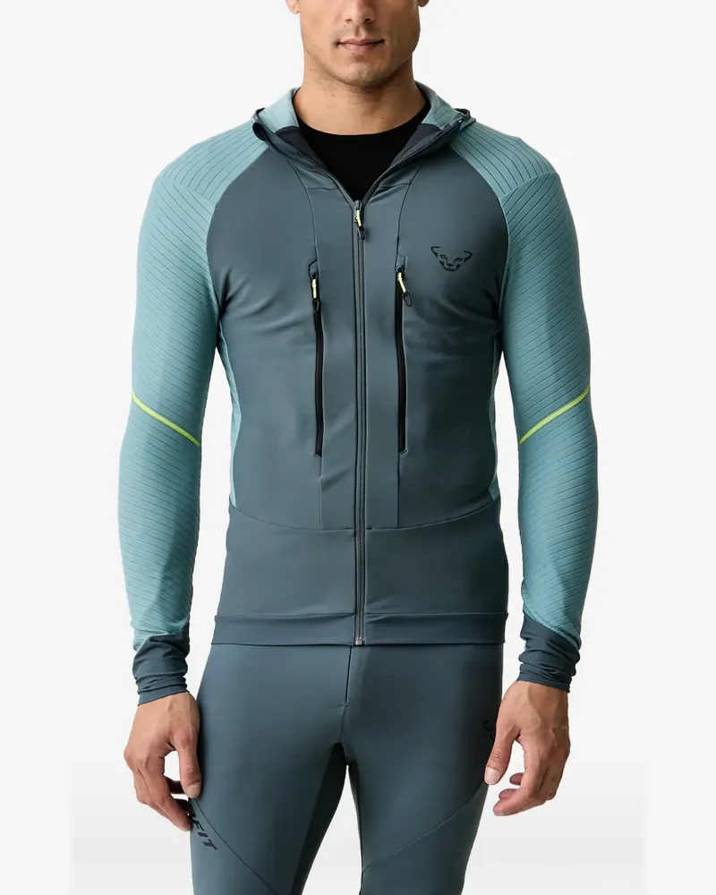 Dynafit Mezzalama Race Hoodie mit Logo-Print und Einsätzen - Blau Blau