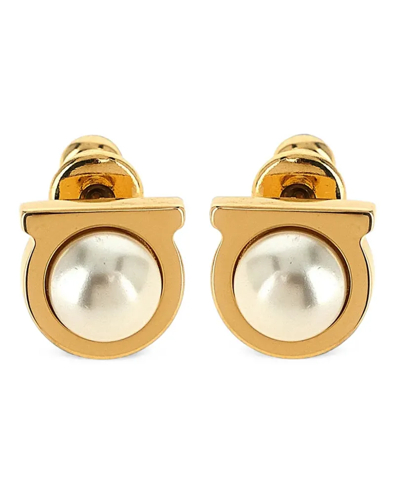 Ferragamo Gancini Perlenohrringe - Gold Gold