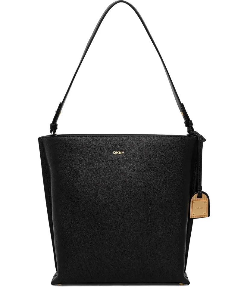 DKNY logo-tag shoulder bag - Schwarz Schwarz