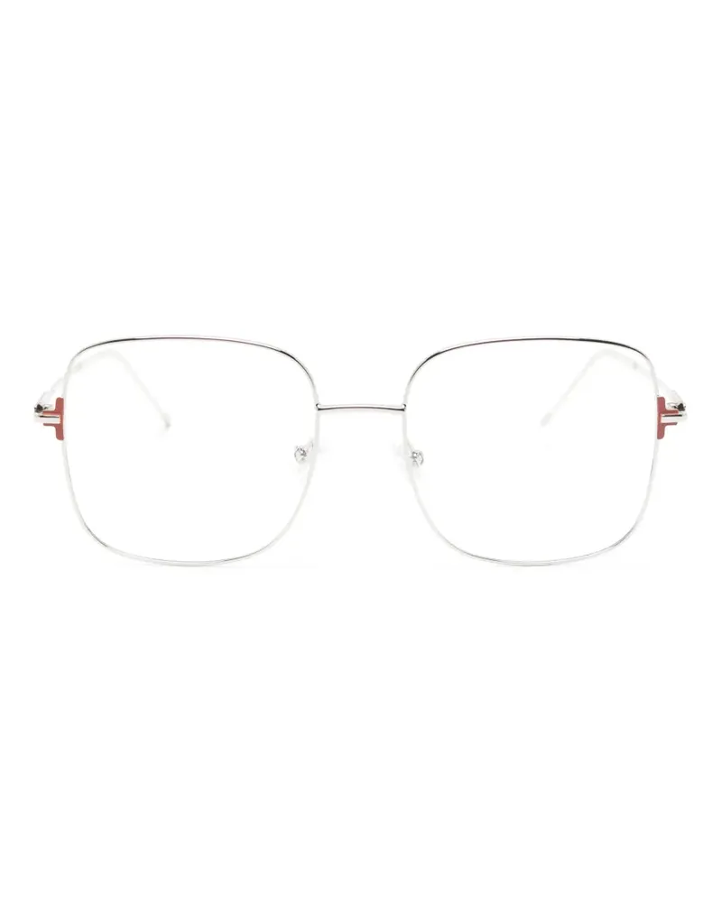 HUGO BOSS Brille mit eckigem Gestell - Silber Silber