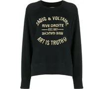 Sweatshirt mit "Art is Truth"-Stickerei