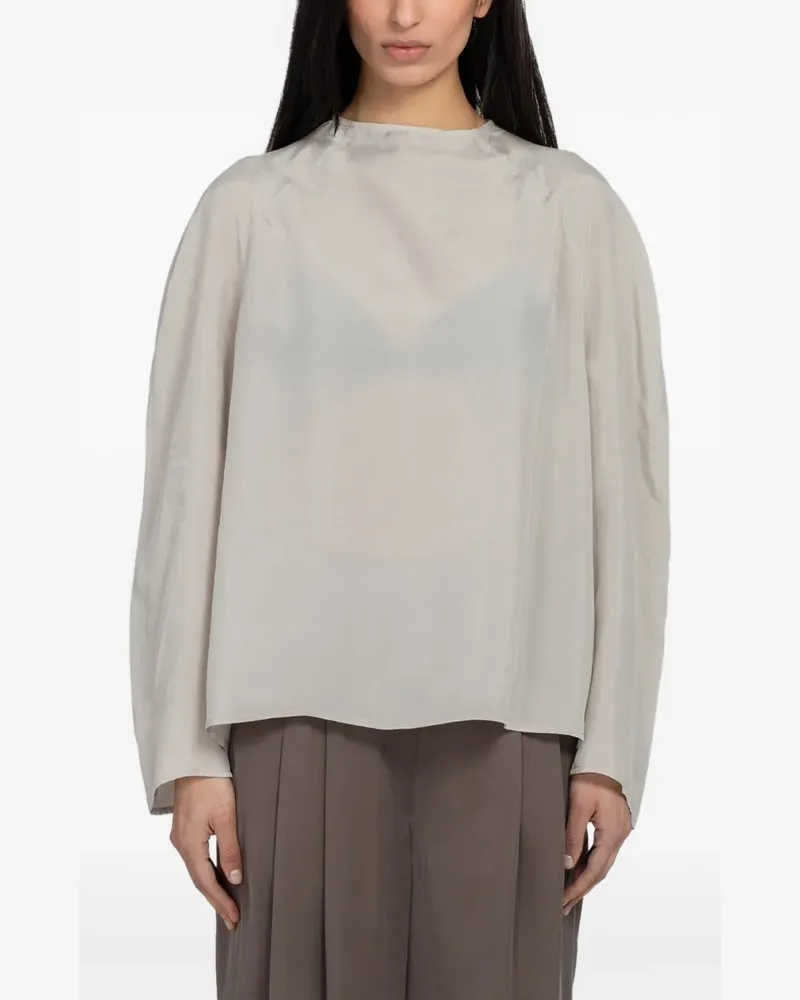 AMOMENTO raglan-sleeve top - Nude Nude