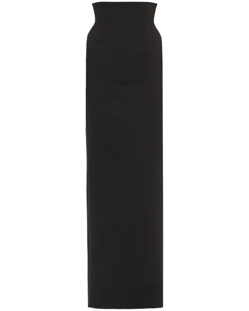 Ferragamo Langer Strickrock - Schwarz Schwarz